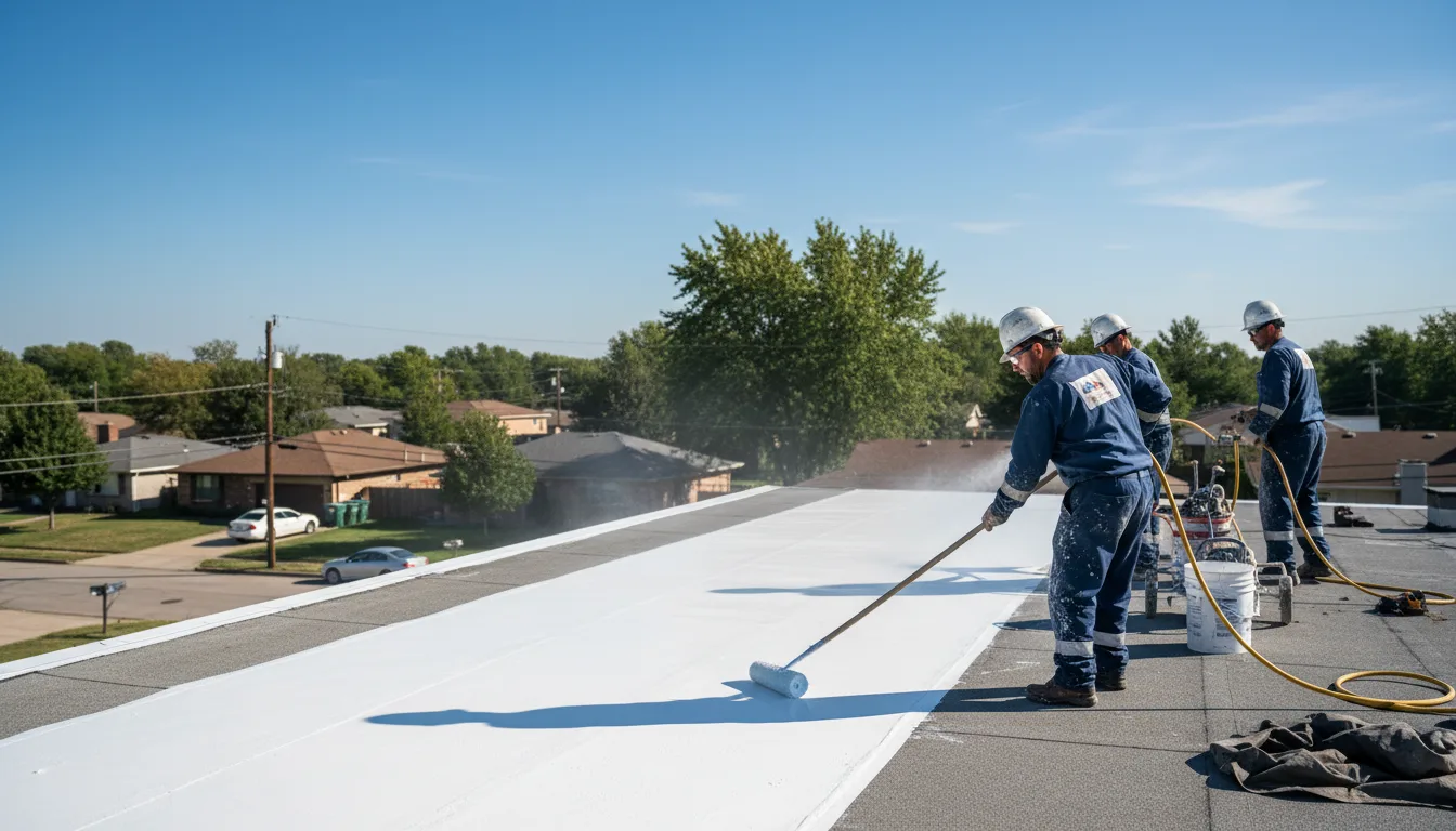 Commercial roof coating in Plumtree, NC near me
